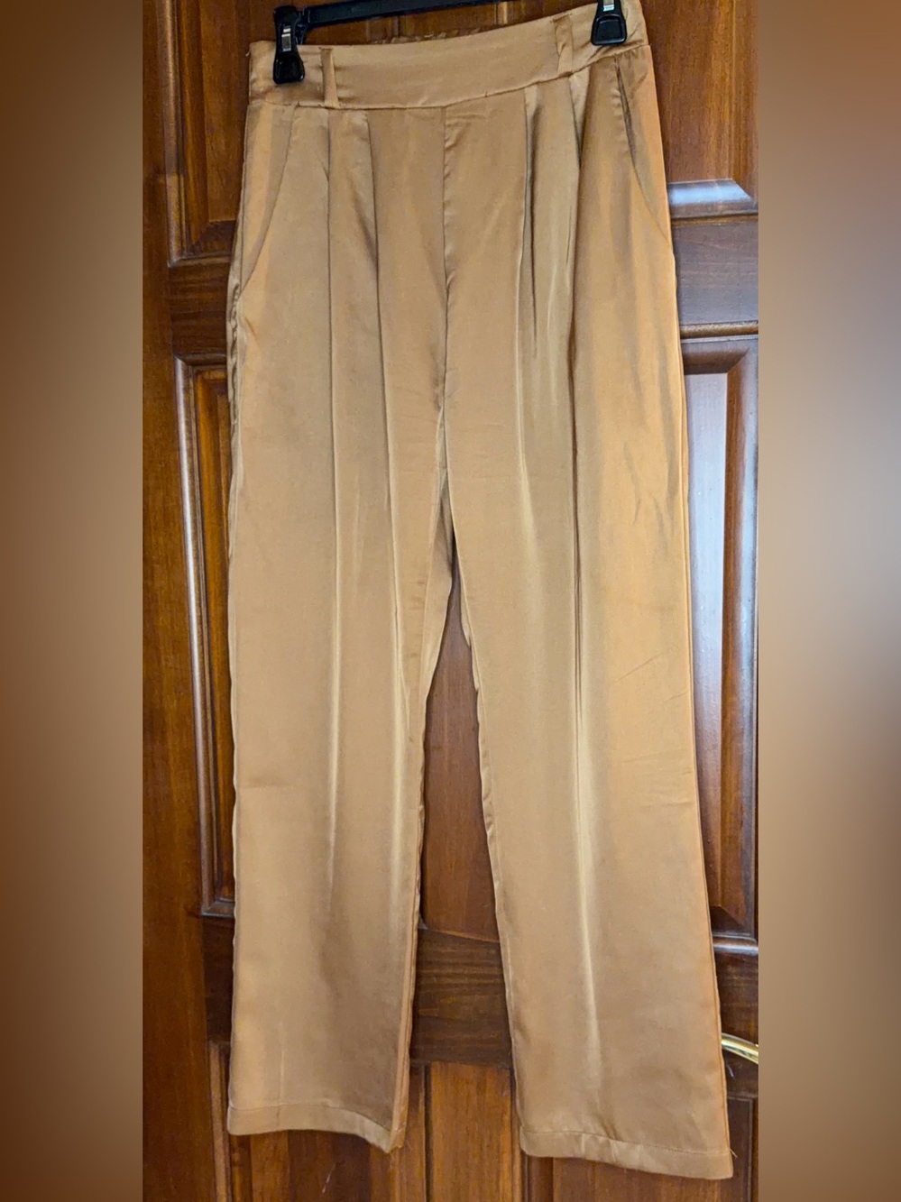 Monteau Wide-Leg Pants in Camel Tan